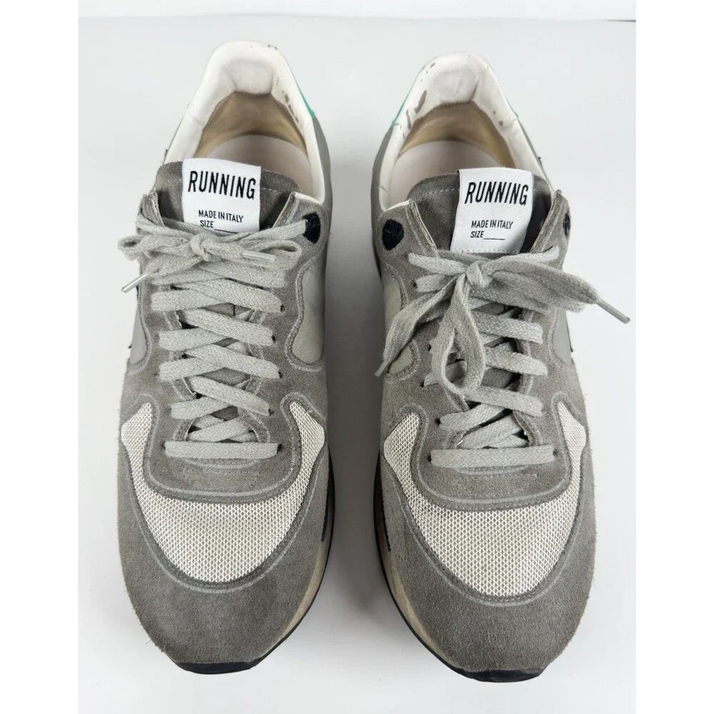 Golden Goose Men's Grey/Black Suede Running Sneaker Size EU 42 US 9